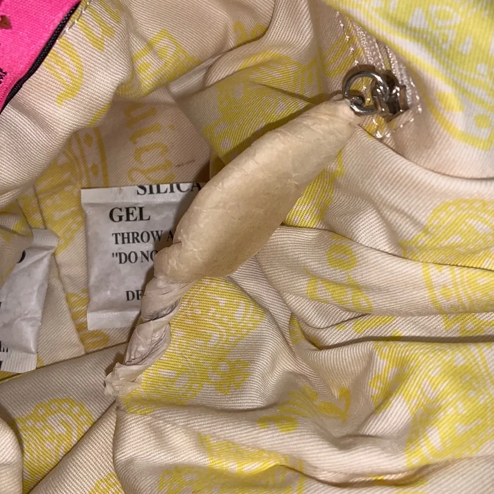 Original Juicy Couture Terry Cloth Drawstring Embroidered Handbag Purse